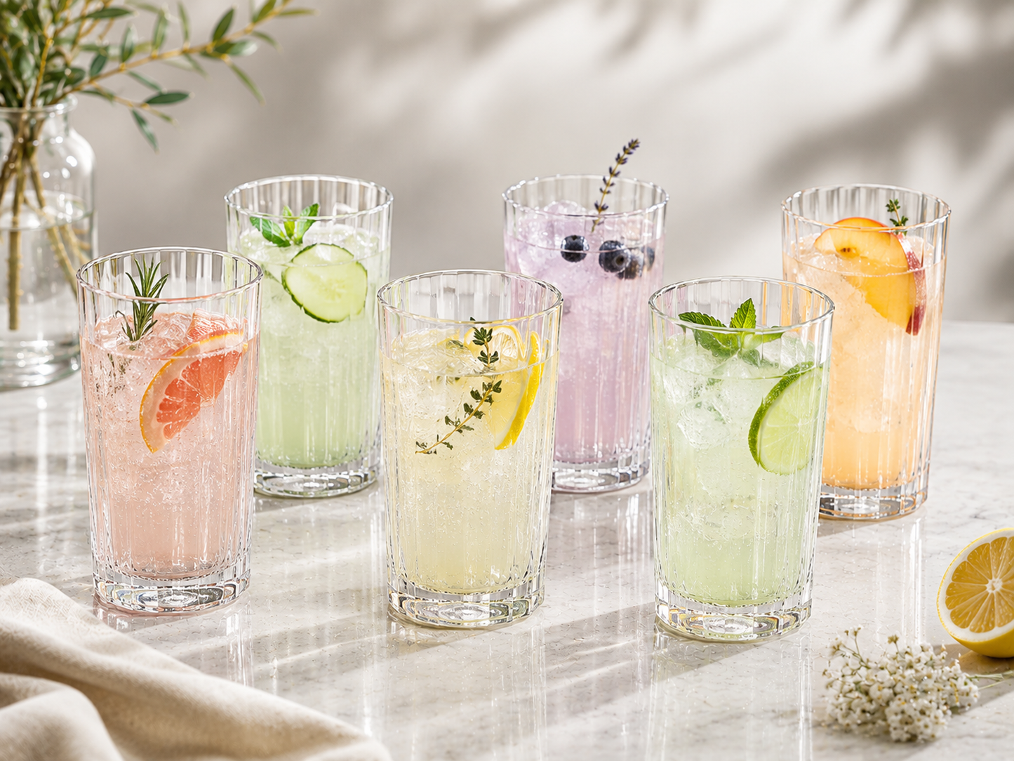 Klares Statement – 6er Wasserglas-Set im Geschenkpaket
