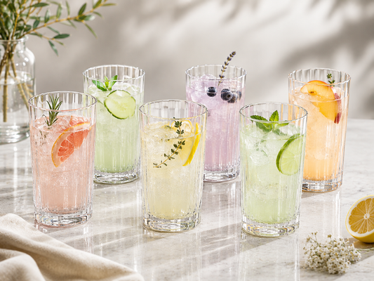 Klares Statement – 6er Wasserglas-Set im Geschenkpaket